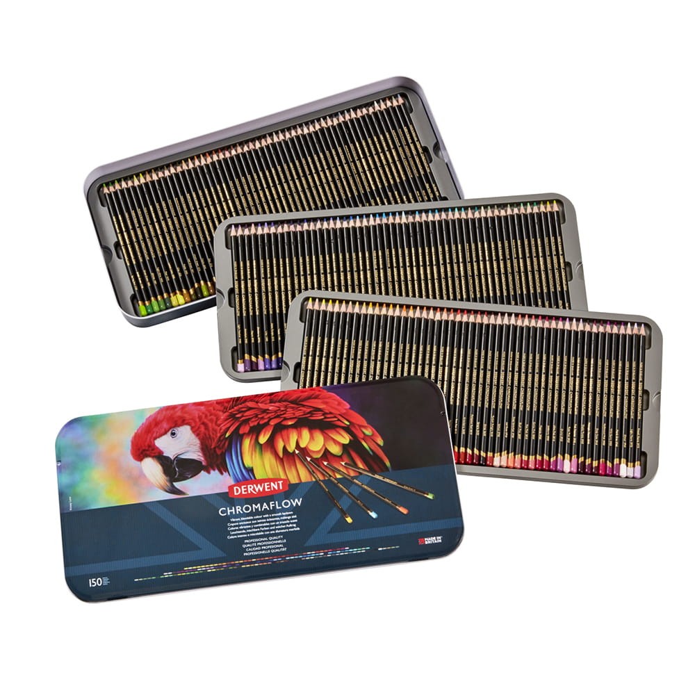 Set of Chromaflow colored pencils - Derwent - 150 pcs.