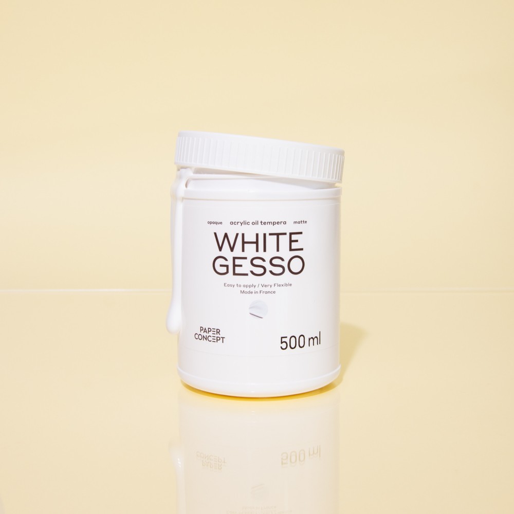 Gesso do farb akrylowych i olejnych - PaperConcept - białe 500 ml