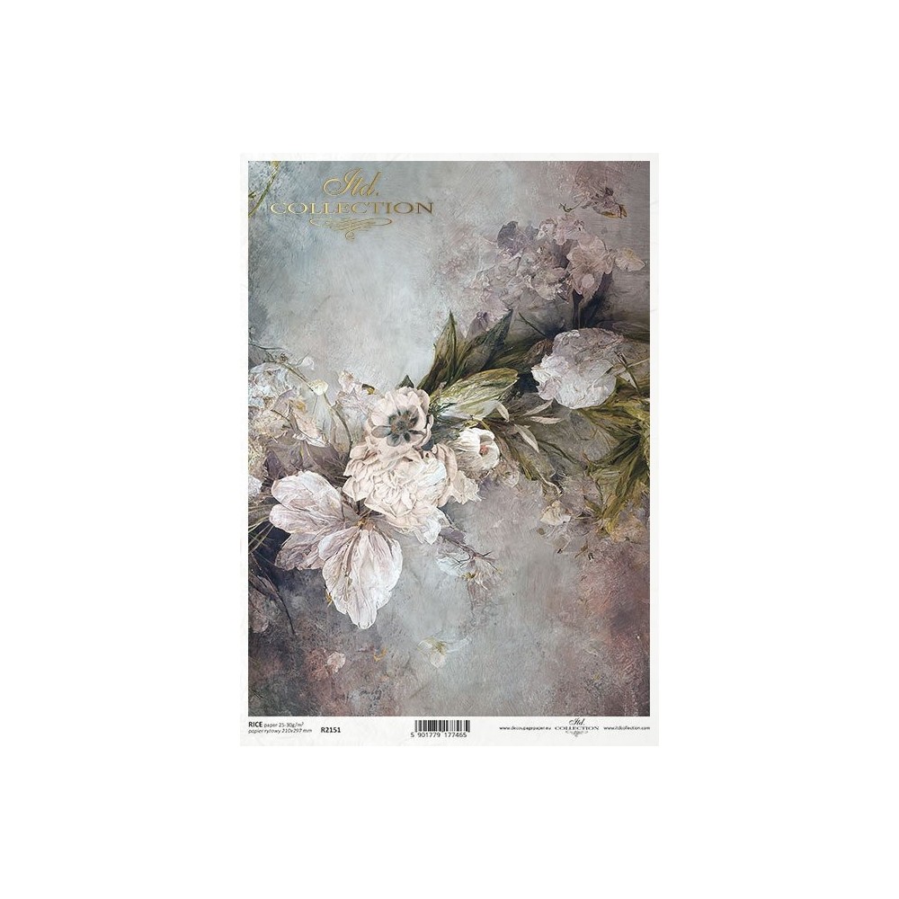 Decoupage paper A4 - ITD Collection - rice, R2151