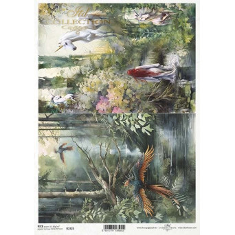 Papier do decoupage A4 - ITD Collection - ryżowy, R2323
