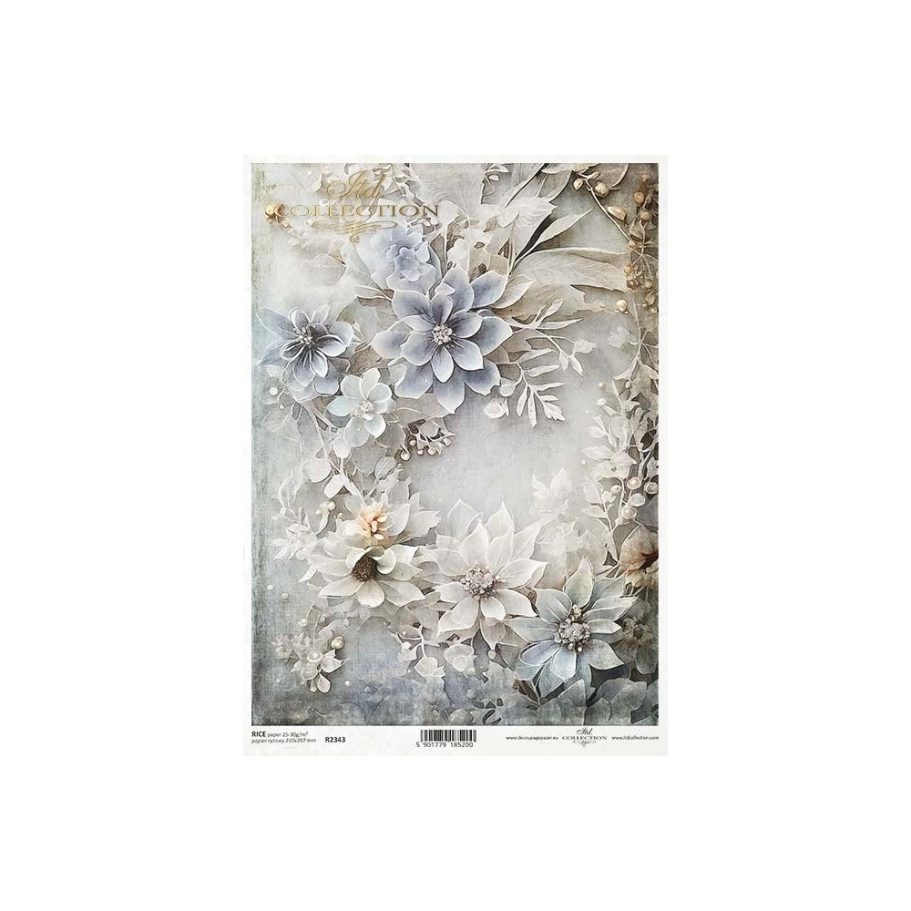 Papier do decoupage A4 - ITD Collection - ryżowy, R2343