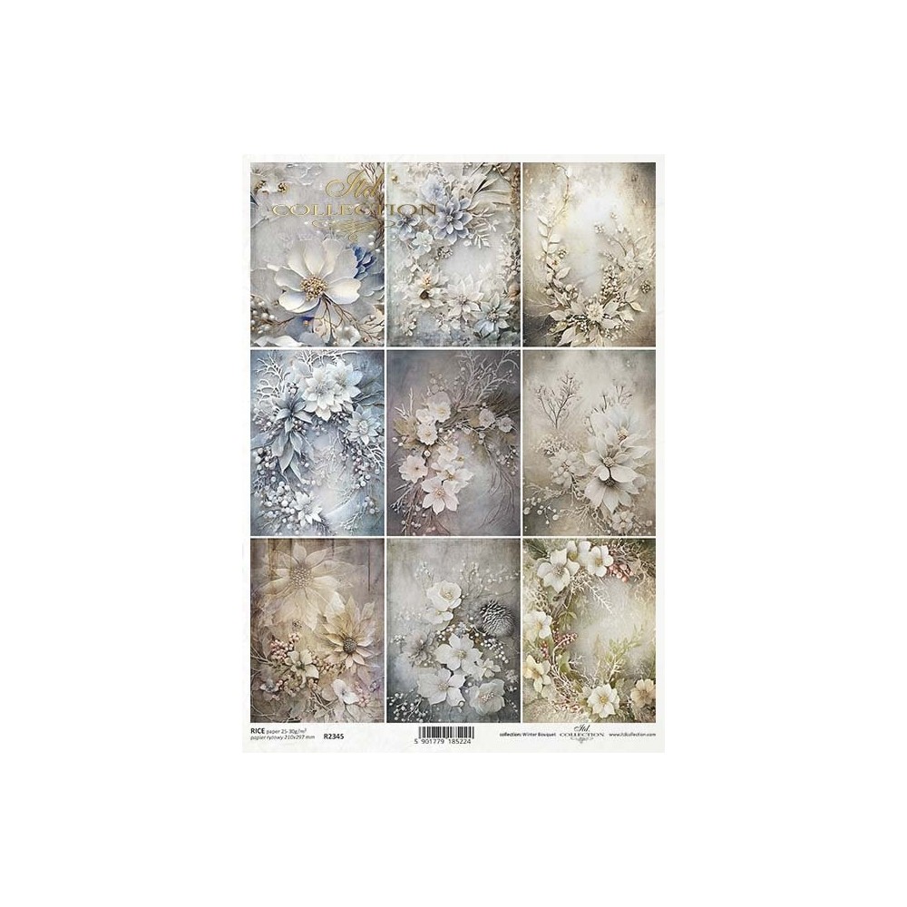 Decoupage paper A4 - ITD Collection - rice, R2345
