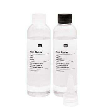 Żywica dwuskładnikowa - Rico Design - transparentna, 300 ml