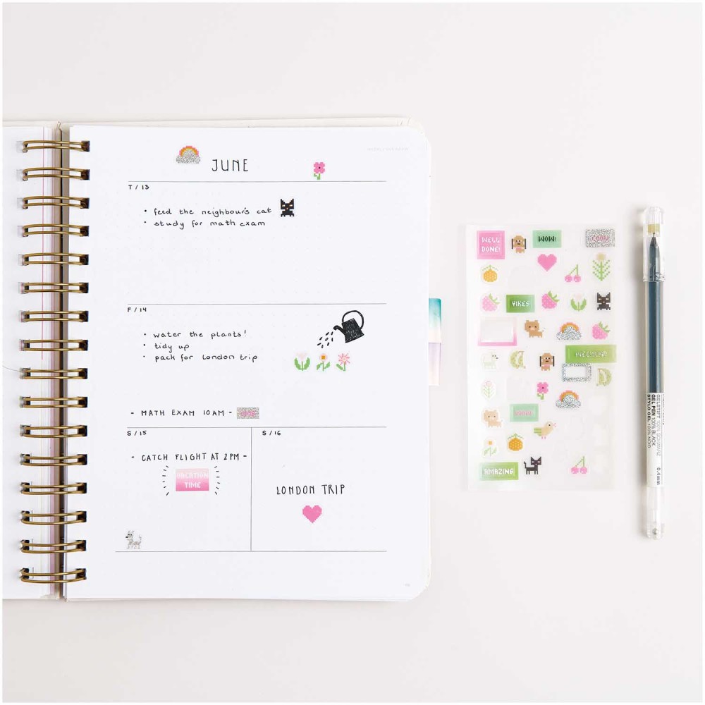 Foil stickers Futschikato - Paper Poetry - Pixel Power, 168 pcs.