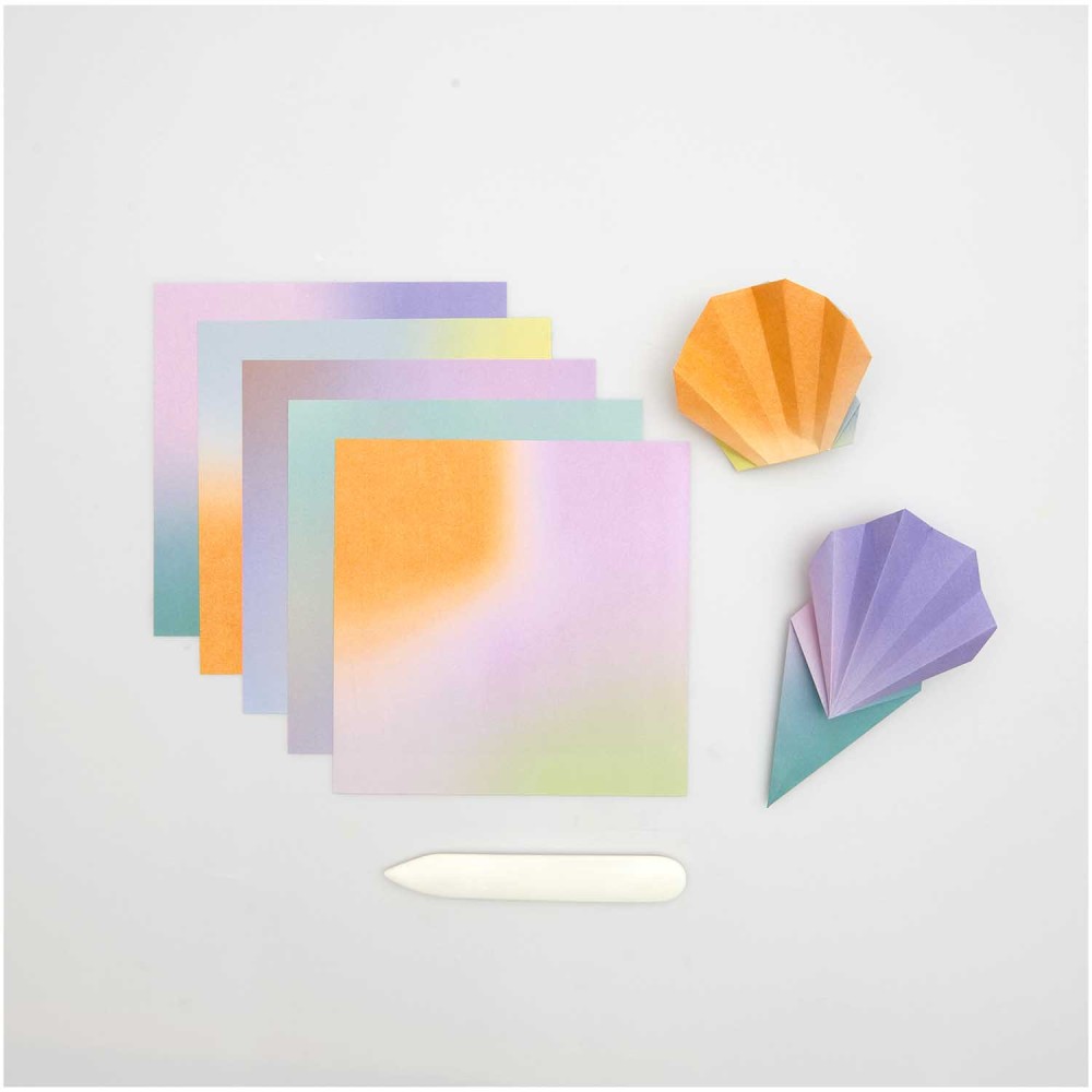 Papier origami Blurry Gradient - Paper Poetry - 15 x 15 cm, 100 ark.