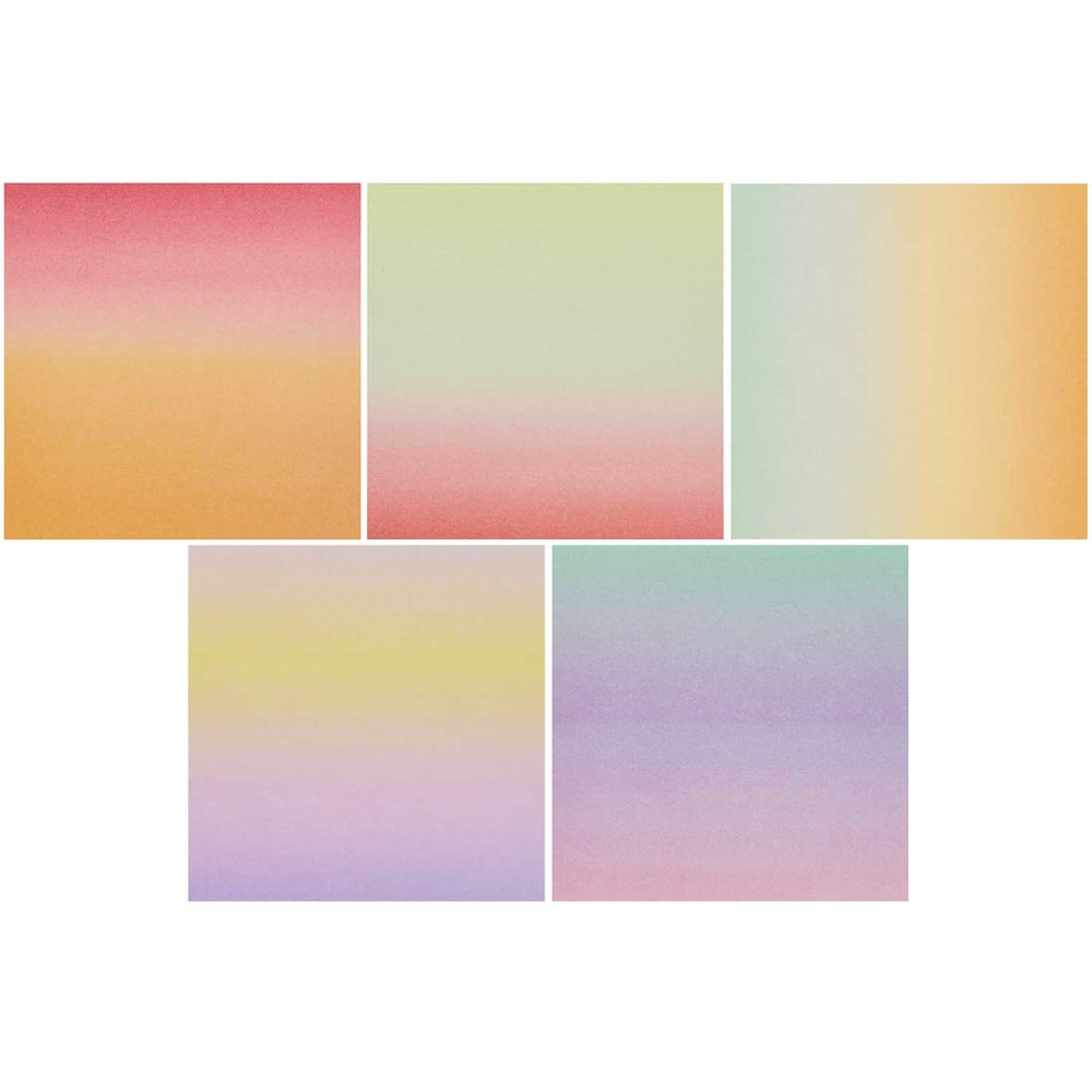 Papier origami Linear Gradient - Paper Poetry - 15 x 15 cm, 100 ark.