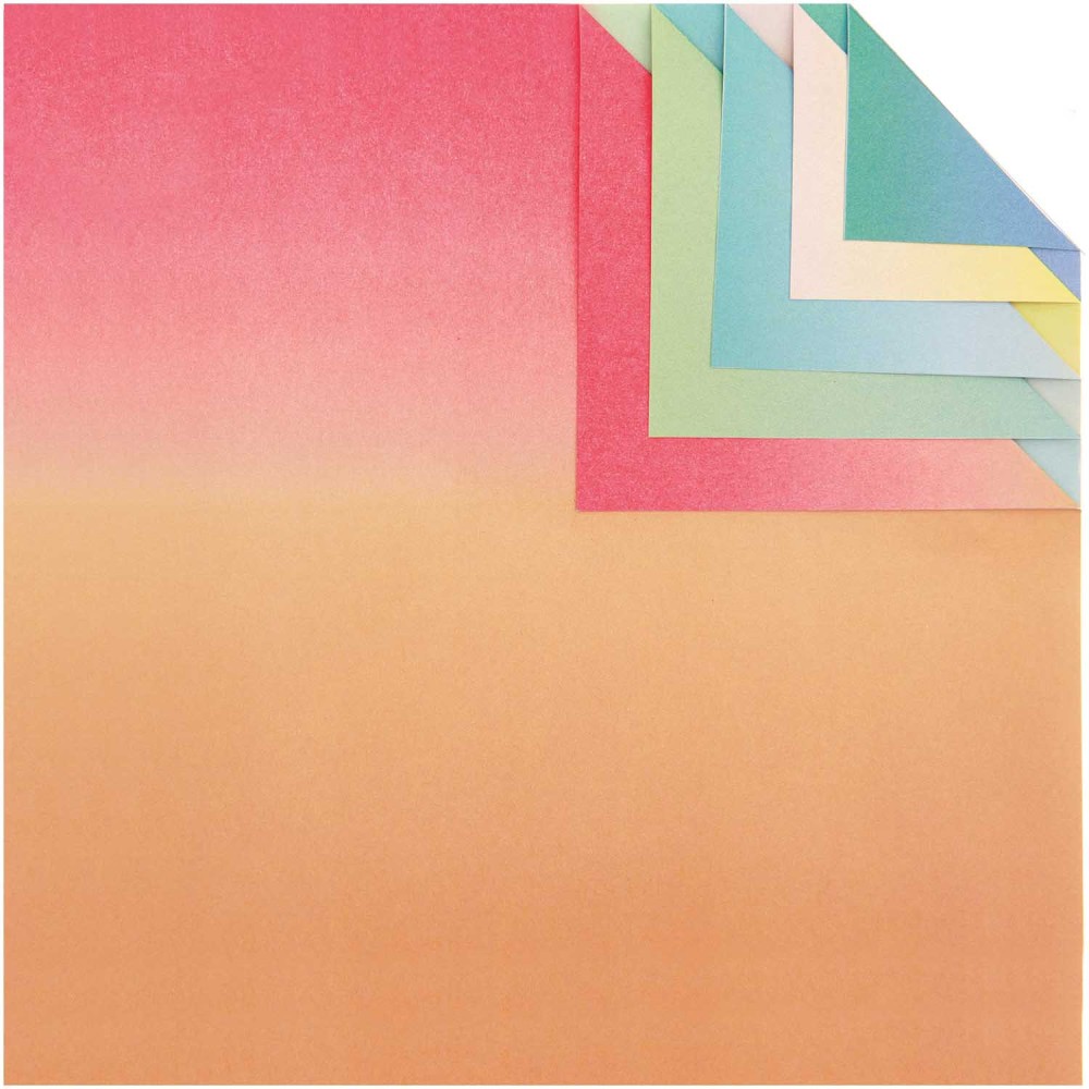 Papier origami Linear Gradient - Paper Poetry - 15 x 15 cm, 100 ark.