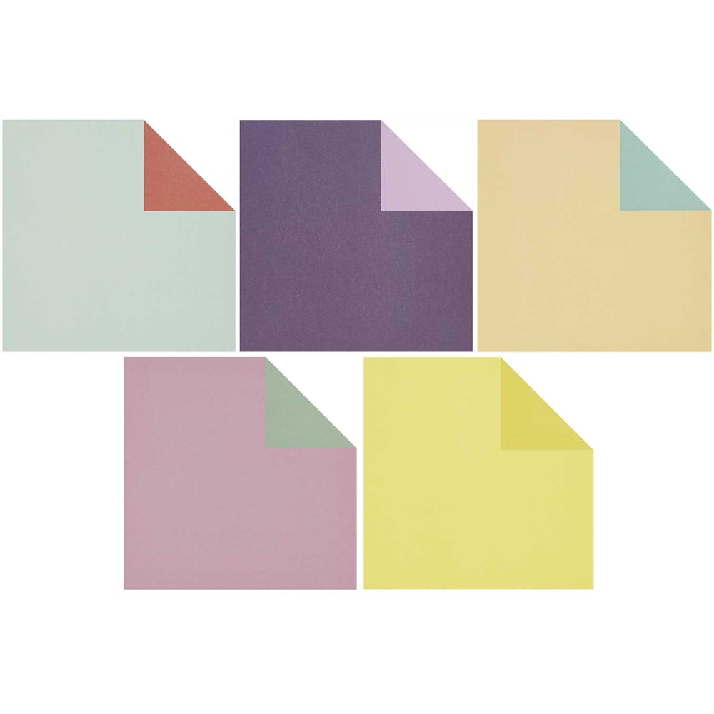 Papier origami Duo Color Classic - Paper Poetry - 15 x 15 cm, 100 ark.