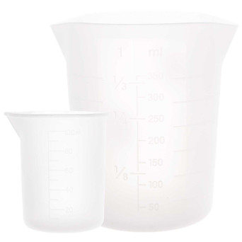 Set of silicone measuring cups - Rico Design - 100 ml, 350 ml, 2 pcs.
