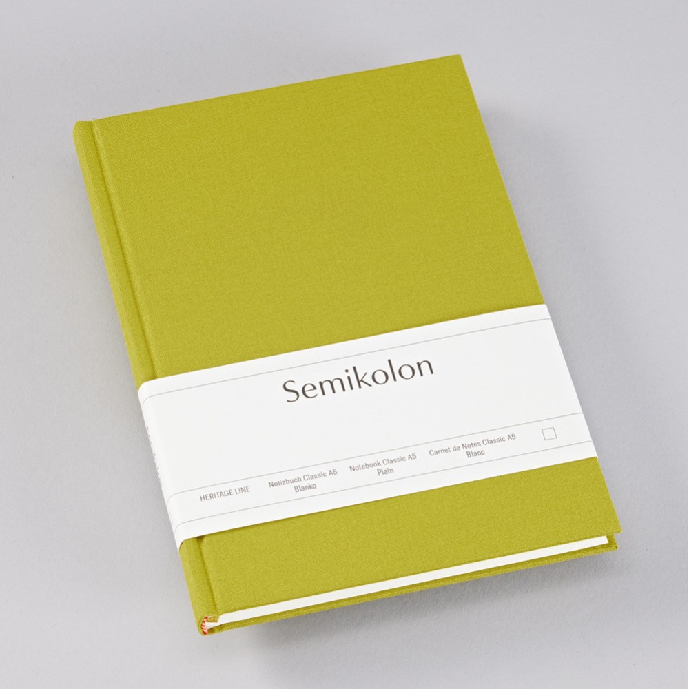 Notebook Classic A5 - Semikolon - Matcha, plain, 176 pages