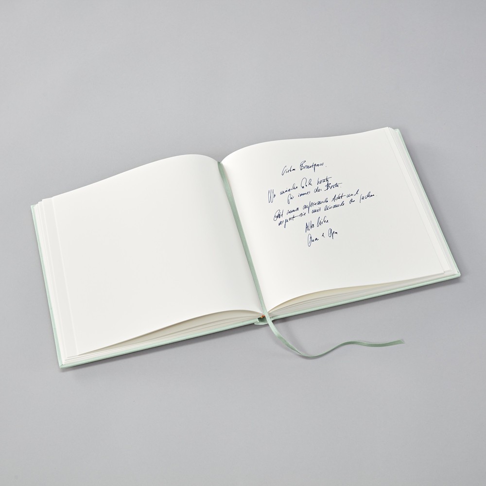 Guest book Slim Heritage Line - Semikolon - Moss, 100 pages