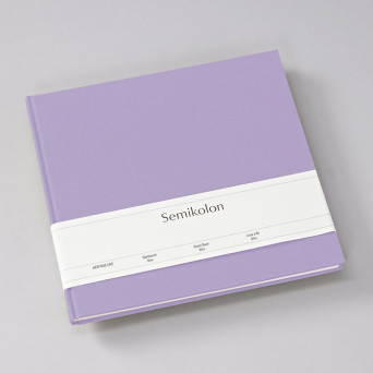 Księga gości Slim Heritage Line - Semikolon - Lilac Silk, 100 stron