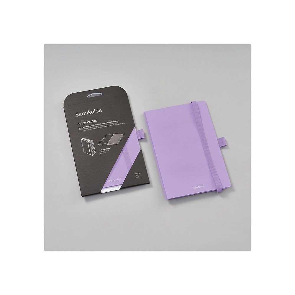 Kieszeń do notatnika Patch Pocket A5 - Semikolon - Lilac Silk