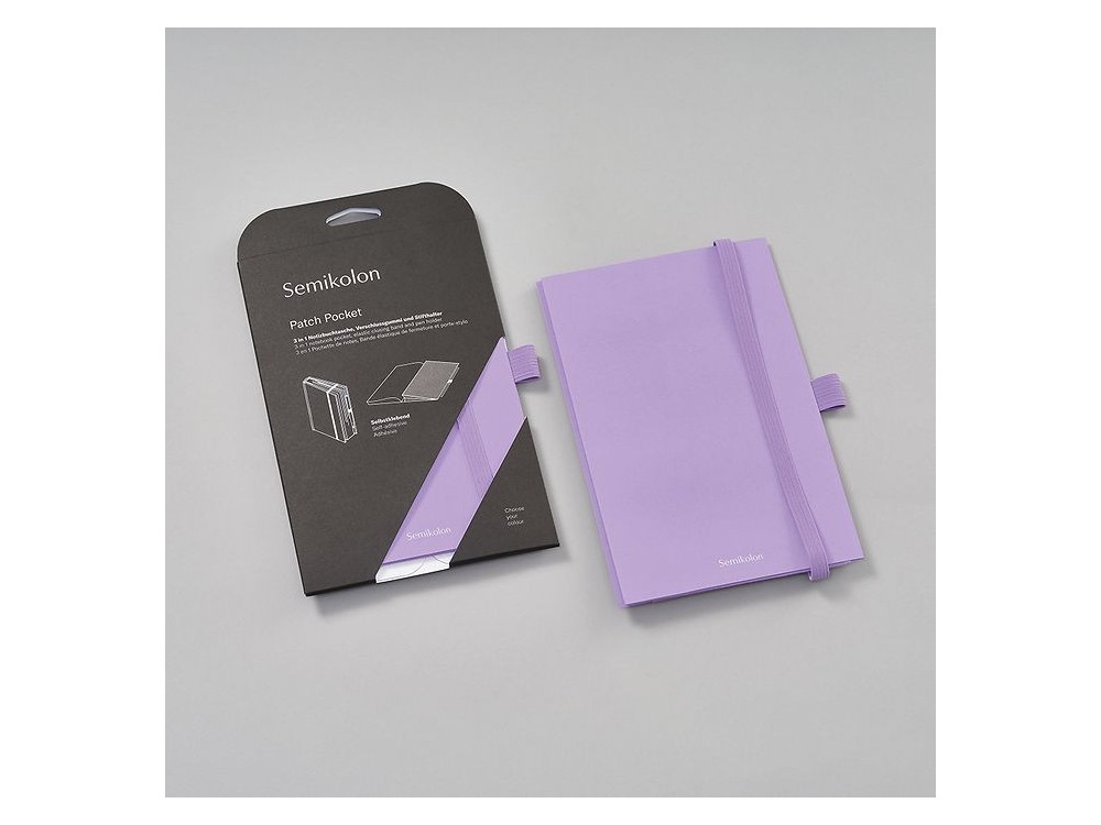 Patch Pocket fot notebook A5 - Semikolon - Lilac Silk