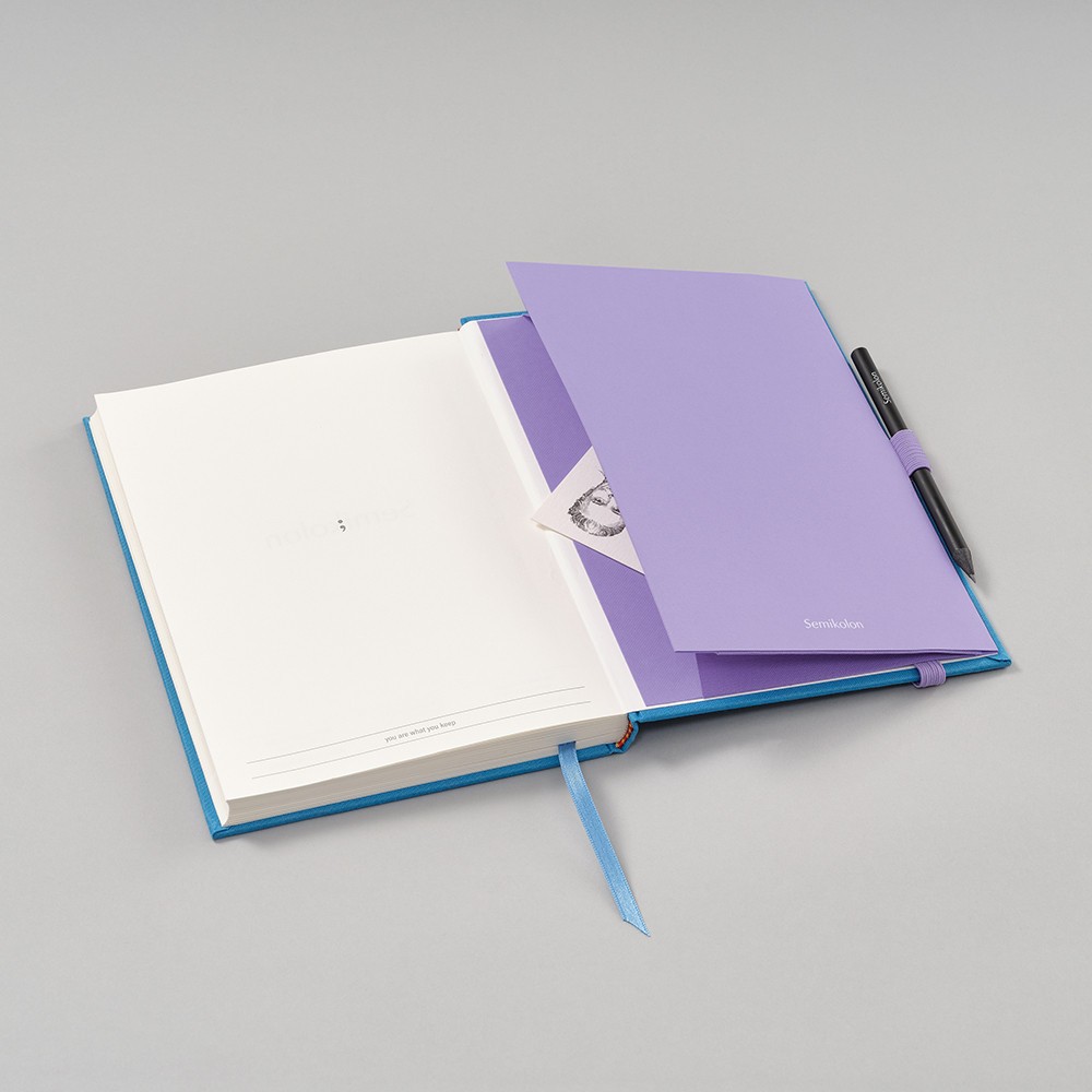 Patch Pocket fot notebook A5 - Semikolon - Lilac Silk