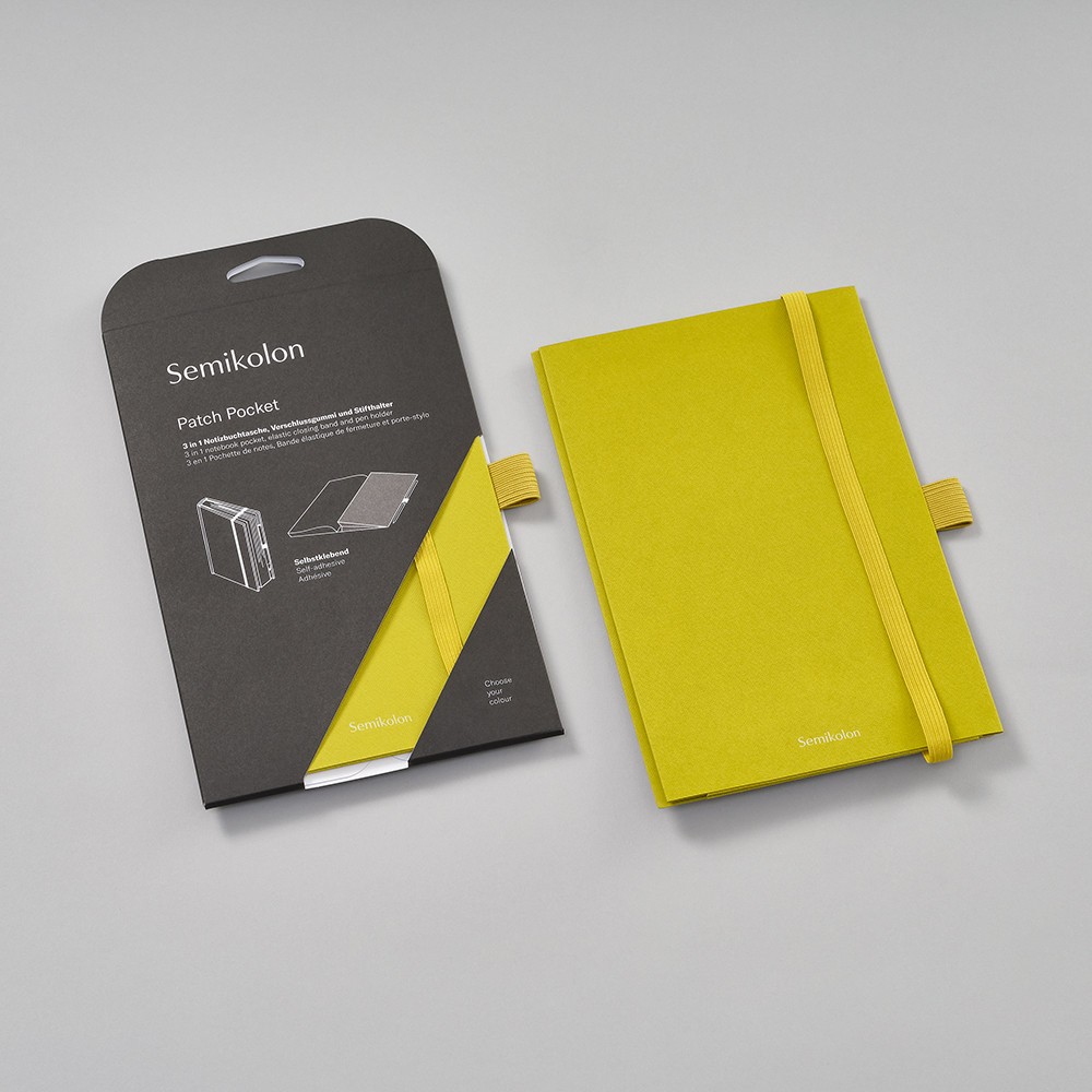 Patch Pocket fot notebook A5 - Semikolon - Matcha