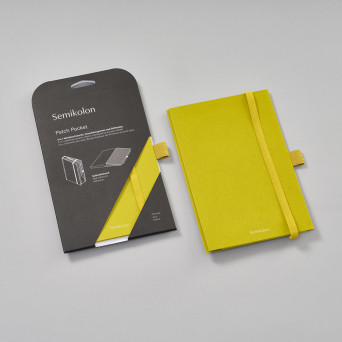 Patch Pocket fot notebook A5 - Semikolon - Matcha