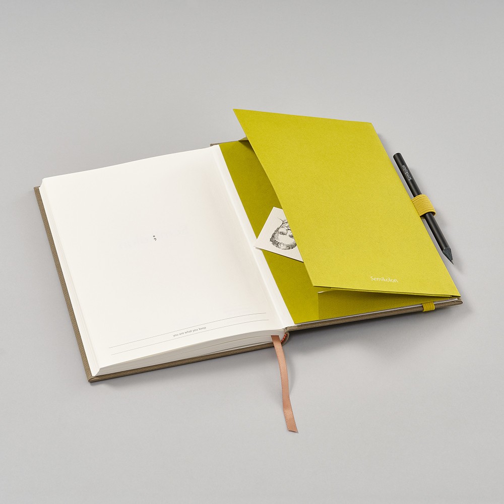 Patch Pocket fot notebook A5 - Semikolon - Matcha
