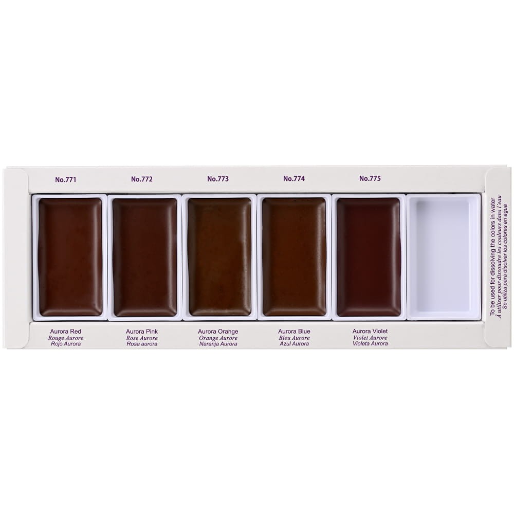 Watercolor set Gansai Tambi Granulating - Kuretake - 5 colors