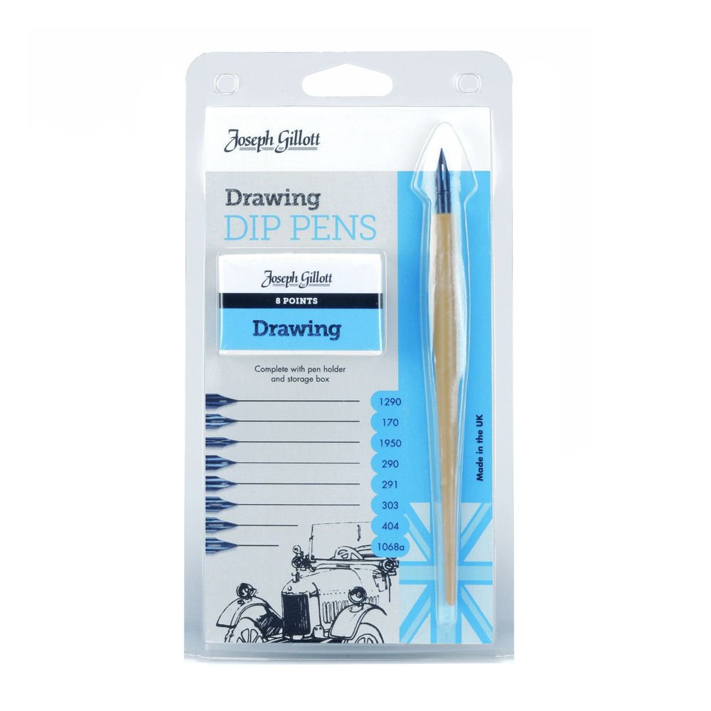 Zestaw do rysunku Drawing Dip Pens Joseph Gillot - William Mitchell