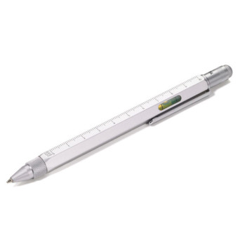 Construction multi tasking pen - Troika - Silver