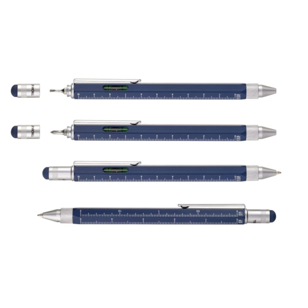 Construction multi tasking pen - Troika - Navy