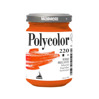 Farba akrylowa Polycolor - Maimeri - 220, Brilliant Red, 140 ml