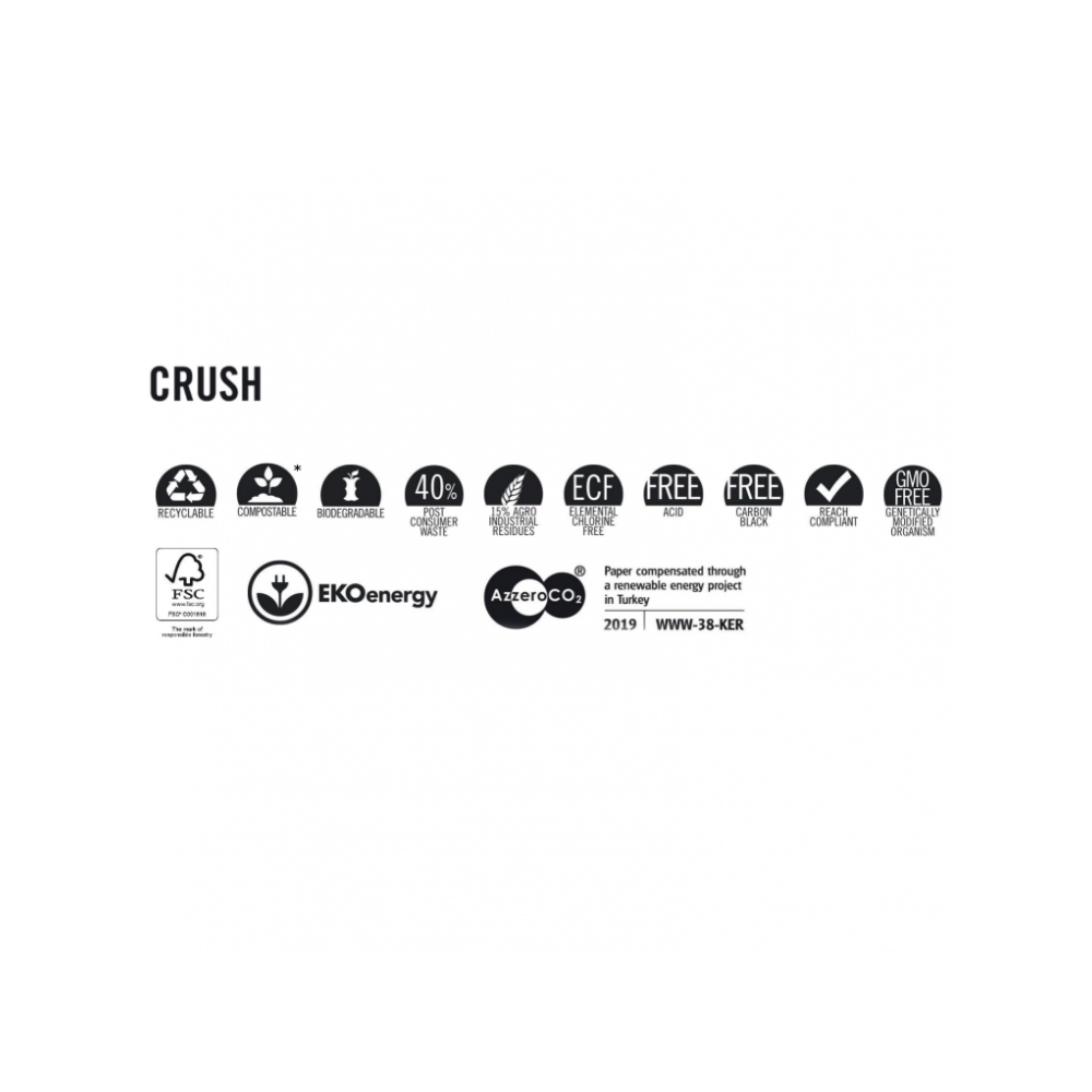 Koperta Crush 120g - C6, Almond, brązowa, migdałowa