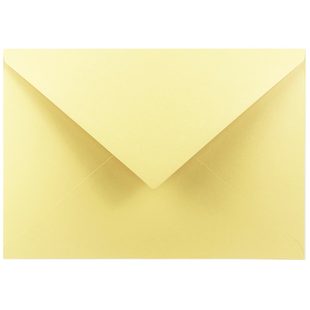 Koperta Woodstock 140g - C6, Giallo, żółta