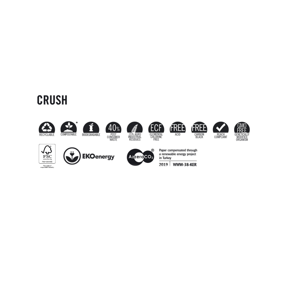 Crush paper 250g - Almond, brown, A4