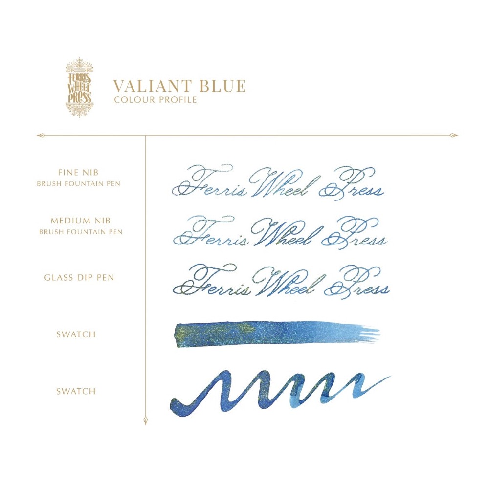 Atrament FerriTales - Ferris Wheel Press - Valiant Blue, 20 ml
