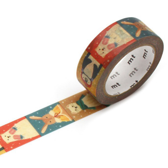Taśma papierowa washi - MT Masking Tape - Christmas Look, 7 m