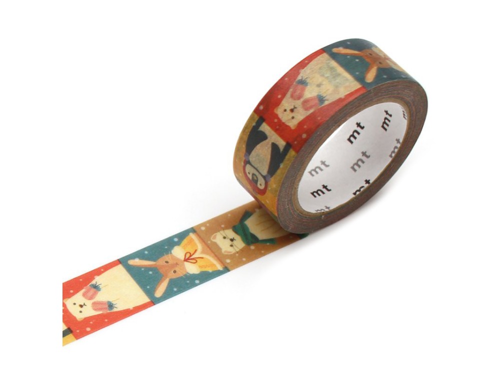 Taśma papierowa washi - MT Masking Tape - Christmas Look, 7 m