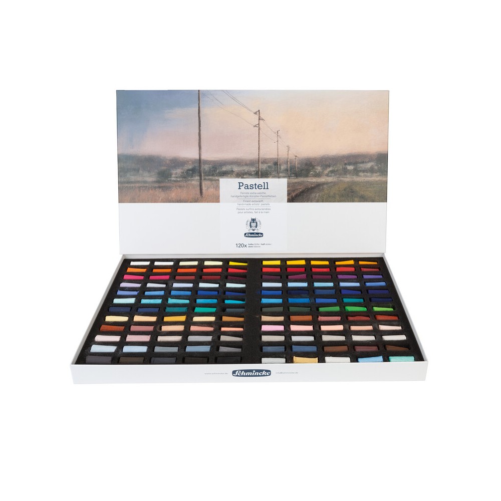 Zestaw półpasteli suchych Extra-Soft - Schmincke - 120 kolorów