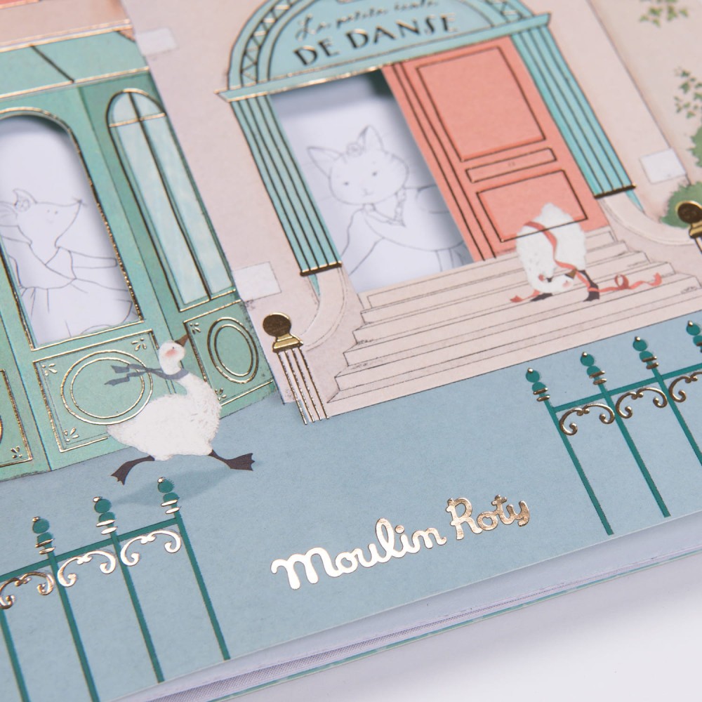Coloring book with stickers - Moulin Roty - Mouse House