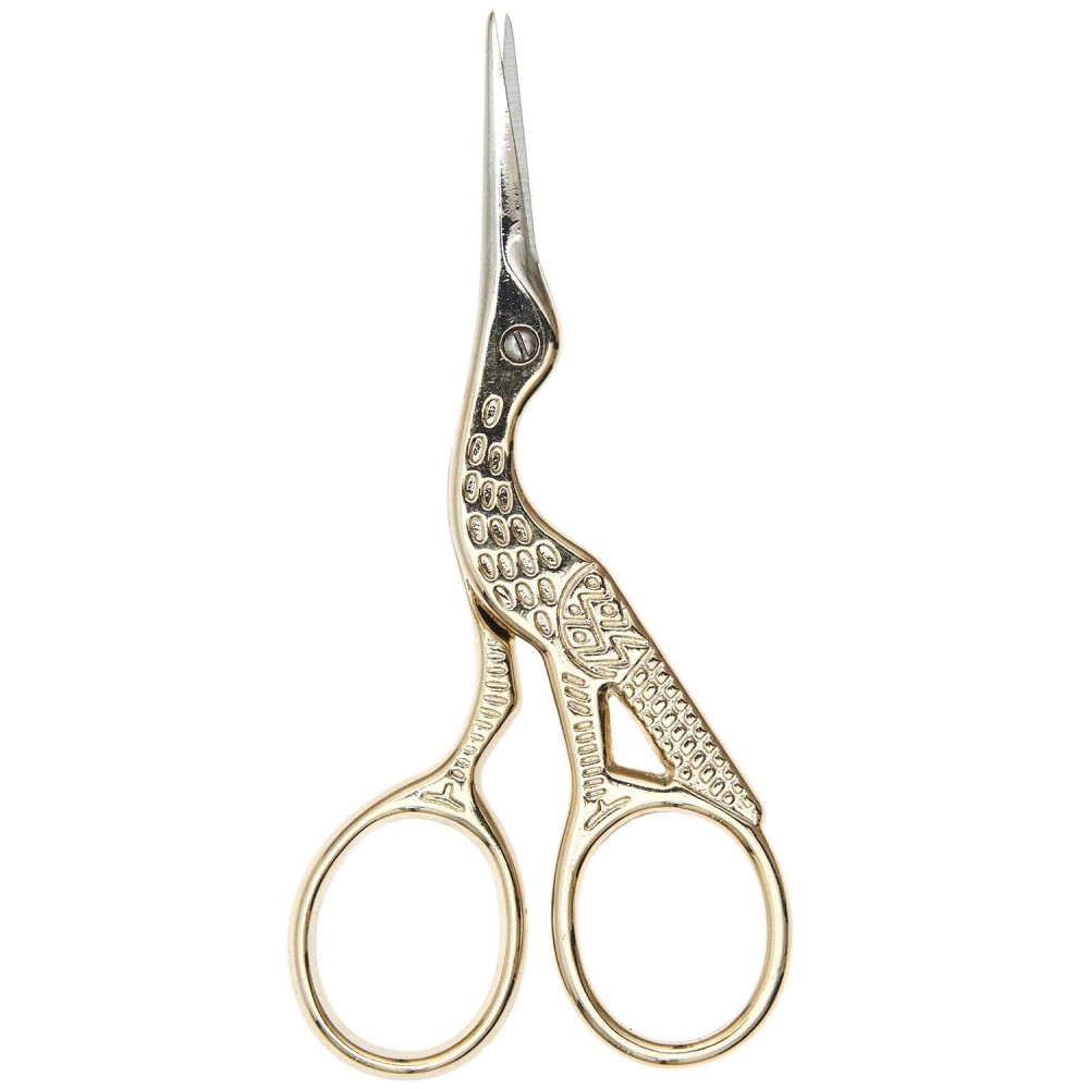 Needlework Crane precise scissors - Rico Design - gold, 8,9 cm