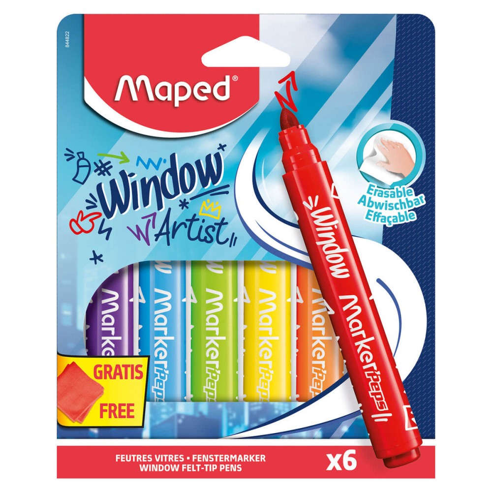 Set of Window MarkerPeps felt-tip pens - Maped - 6 pcs.