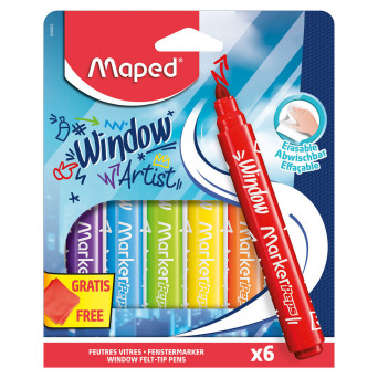Set of Window MarkerPeps felt-tip pens - Maped - 6 pcs.