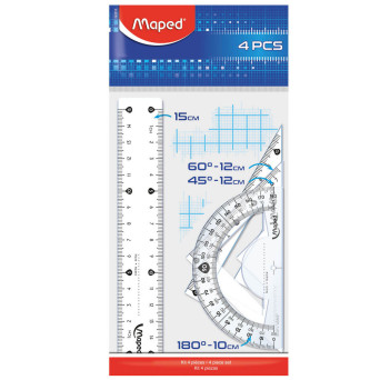 Zestaw kreślarski Start Mini - Maped - 4 szt.