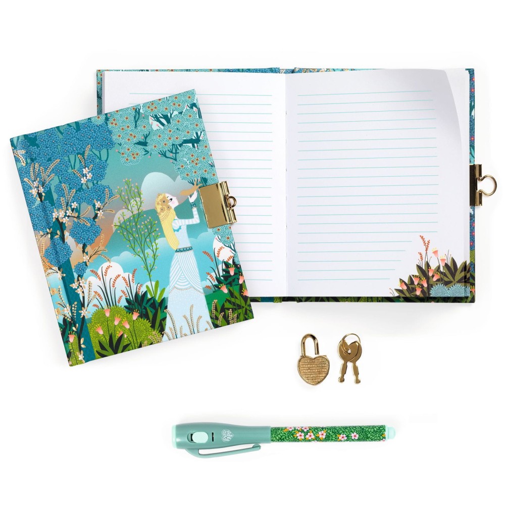 Secret Charlotte diary with Magic pen - Djeco - 10 x 13,5 cm, 88 sheets