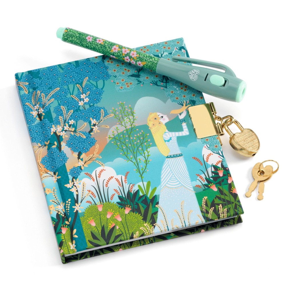 Secret Charlotte diary with Magic pen - Djeco - 10 x 13,5 cm, 88 sheets