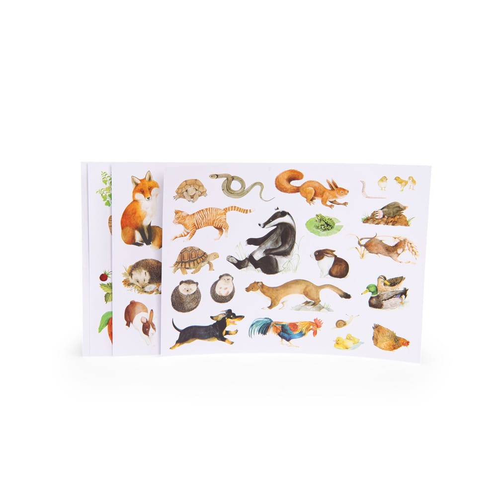 Stickers - Moulin Roty - Nature, 100 pcs.