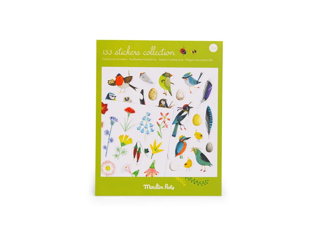 Naklejki dla dzieci - Moulin Roty - Botanika, 133 szt.