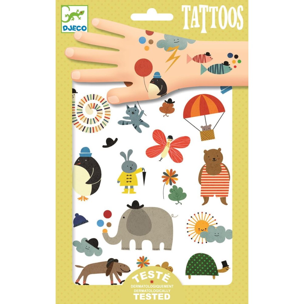 Set of washable tattoos for kids - Djeco - Little Things
