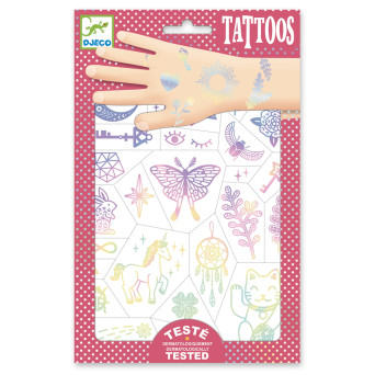 Set of washable tattoos for kids - Djeco - Talismans
