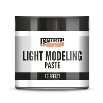 Pasta modelująca 3D Effect - Pentart - biała, lekka, 500 ml