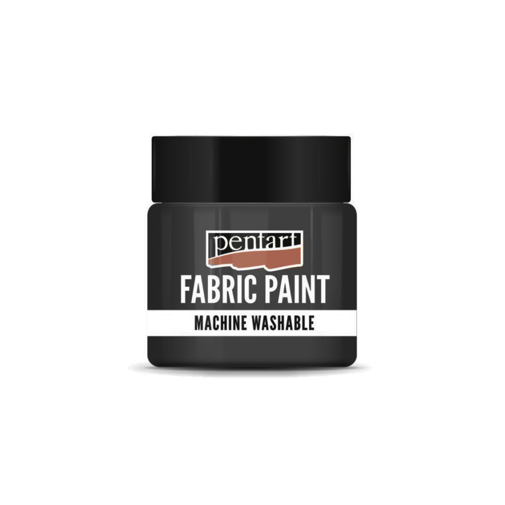 Farba do tkanin - Pentart - czarna, 50 ml