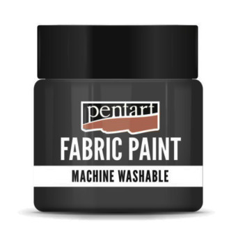 Farba do tkanin - Pentart - czarna, 50 ml