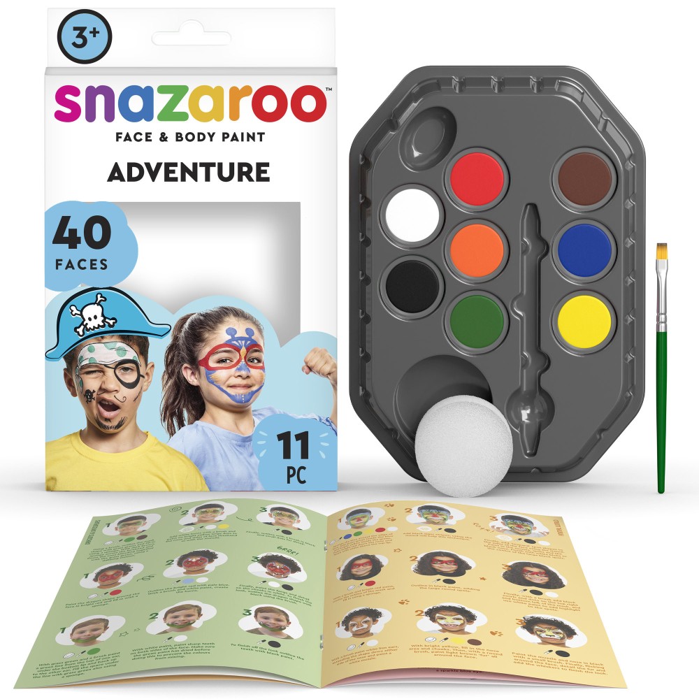 Zestaw do malowania twarzy - Snazaroo - Adventure