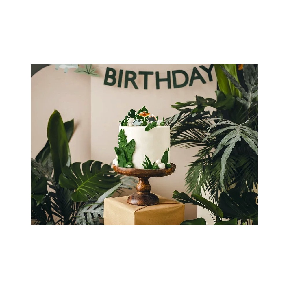 Birthday candles Dinosaurs - 3 cm, 3 pcs.